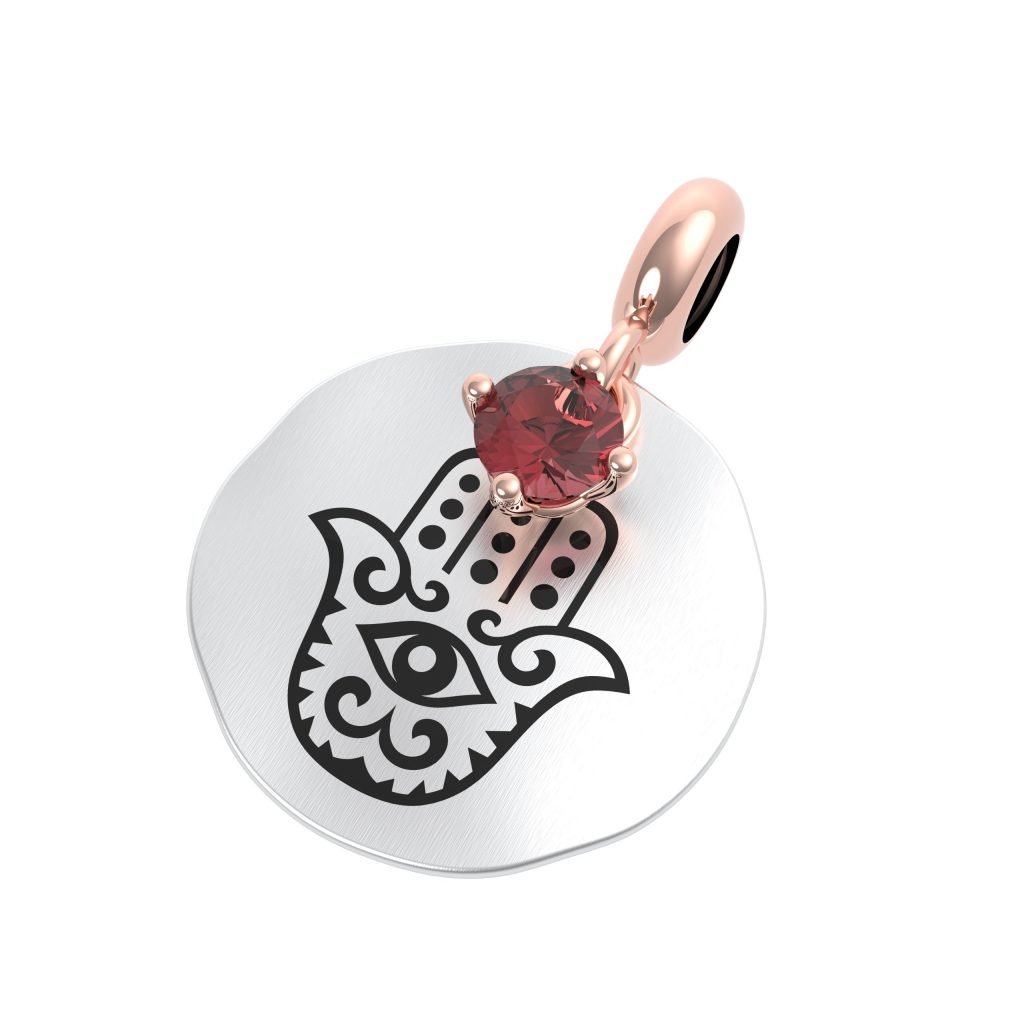 925 Anello Argento Sterling Ovale Mozambico Granato 9x7mm Gemma