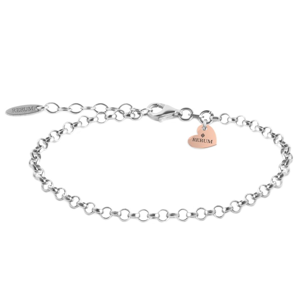 Bracciale Argento 925 in Maglia Rolò - 16.5 cm + 3 cm