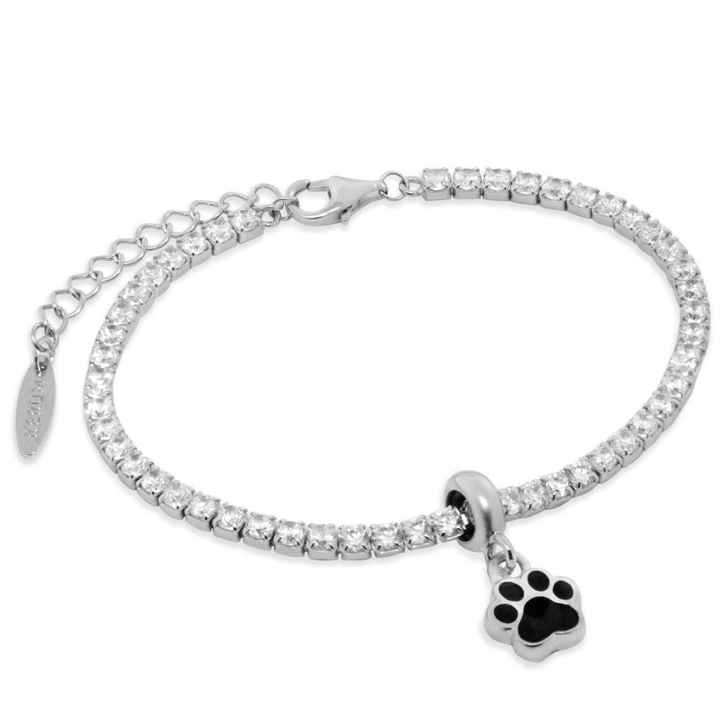 Bracciale tennis 2,5 mm con Stopper Zampina Smaltato