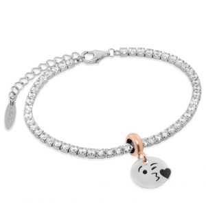 Bracciale Tennis Composto + Stopper Bacio