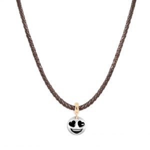 Collana Cuoio Marrone + Stopper Innamorato