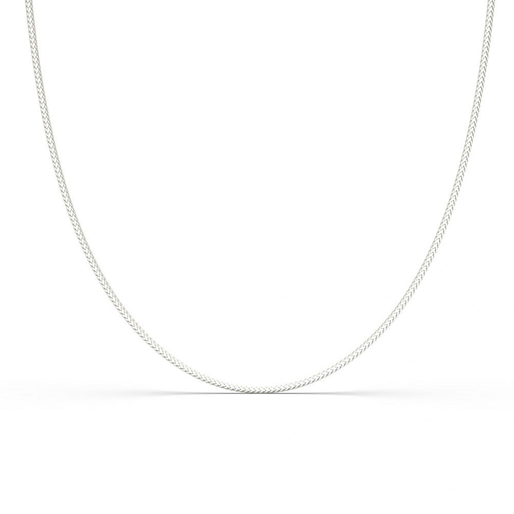 Collana in argento 925 - Cordino Nylon Bianco - 36 cm + 5 ext