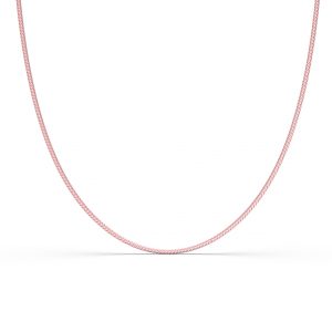 Collana in argento 925 - Cordino Nylon Rosa - 36 cm + 5 ext
